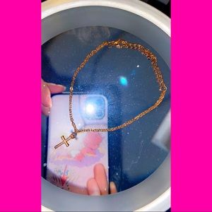 🔱GOLD CROSS ANKLET🔱